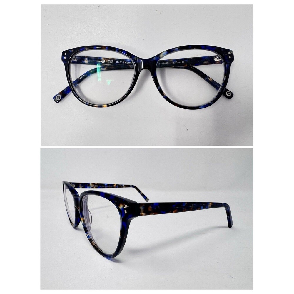 Muse 39-P9469 Eyeglass Frames Only 52-14-140 Blue Tortoise
